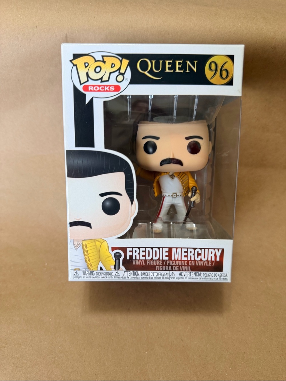 Funko Freddie Mercury Pop! Vinyl - Yellow Jacket with White Outfit
